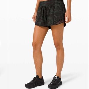 Lululemon Hotty Hot Shorts Long - Incognito Camo - 4 Tall